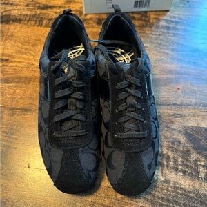 New in box black coach women’s shoes size 7
